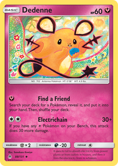 Pokemon Forbidden Light Dedenne - 88