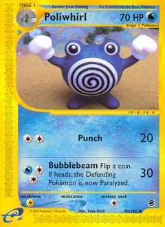 Pokemon Expedition Base Set Poliwhirl - 89