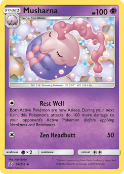 Pokemon Unified Minds Musharna - 89