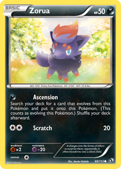 Pokemon Legendary Treasures Zorua - 89