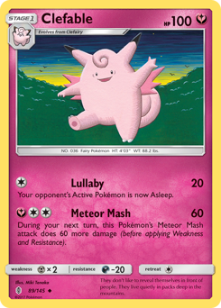 Pokemon Guardians Rising Clefable - 89