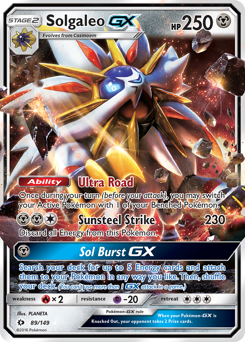 Pokemon Sun & Moon Solgaleo-GX - 89