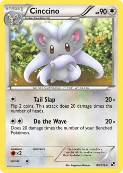 Pokemon Black & White Cinccino - 89