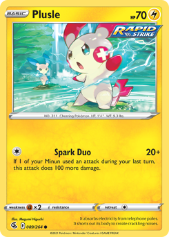 Pokemon Fusion Strike Plusle - 89