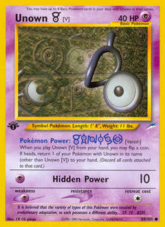 Pokemon Neo Destiny Unown [V] - 89