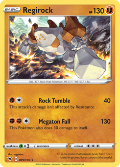 Pokemon Vivid Voltage Regirock - 89