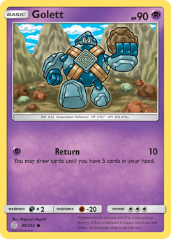 Pokemon Cosmic Eclipse Golett - 89