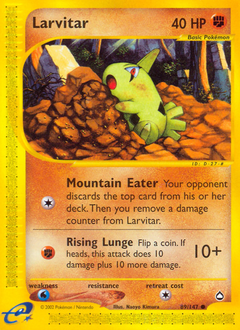 Pokemon Aquapolis Larvitar - 89