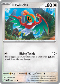 Pokemon Prismatic Evolutions Hawlucha - 89