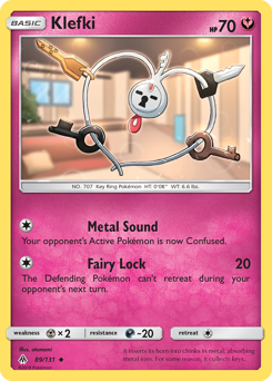 Pokemon Forbidden Light Klefki - 89