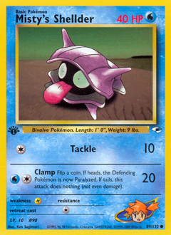 Pokemon Gym Heroes Misty's Shellder - 89