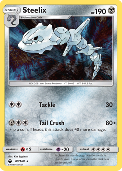 Pokemon Celestial Storm Steelix - 89