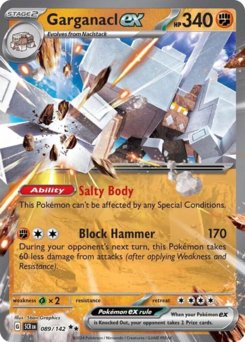 Pokemon Stellar Crown Garganacl ex - 89