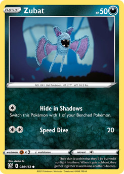 Pokemon Battle Styles Zubat - 89
