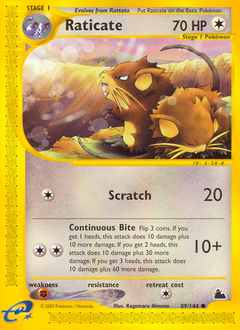Pokemon Skyridge Raticate - 89