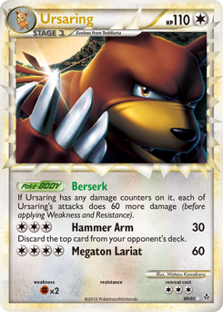 Pokemon HS—Unleashed Ursaring - 89