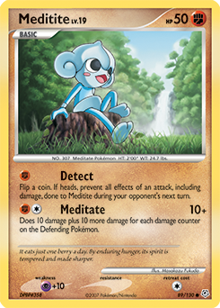 Pokemon Diamond & Pearl Meditite - 89