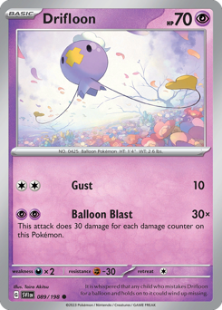 Pokemon Scarlet & Violet Drifloon - 89