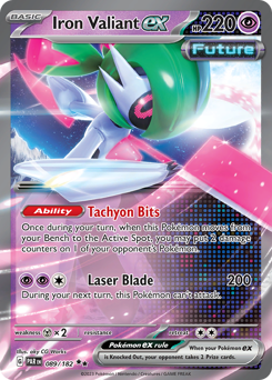 Pokemon Paradox Rift Iron Valiant ex - 89