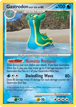 Pokemon Secret Wonders Gastrodon East Sea - 8