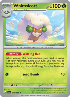 Pokemon Prismatic Evolutions Whimsicott - 8