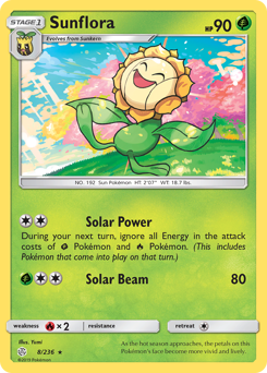 Pokemon Cosmic Eclipse Sunflora - 8