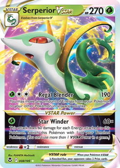 Pokemon Silver Tempest Serperior VSTAR - 8