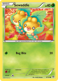 Pokemon Plasma Storm Sewaddle - 8