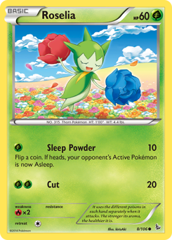 Pokemon Flashfire Roselia - 8