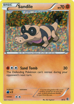Pokemon McDonald's Collection 2011 Sandile - 8