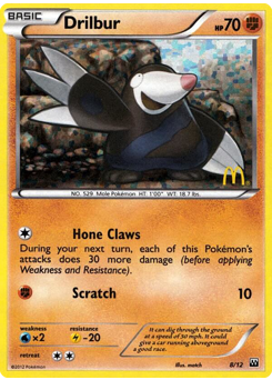 Pokemon McDonald's Collection 2012 Drilbur - 8