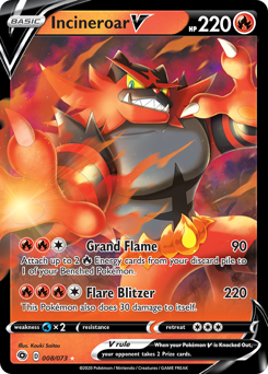 Pokemon Champion's Path Incineroar V - 8