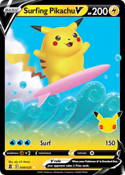 Pokemon Celebrations Surfing Pikachu V - 8