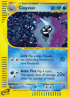 Pokemon Expedition Base Set Cloyster - 8