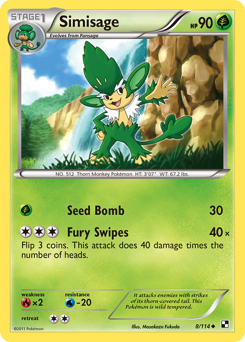 Pokemon Black & White Simisage - 8