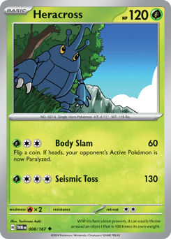 Pokemon Twilight Masquerade Heracross - 8