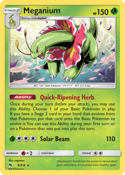 Pokemon Lost Thunder Meganium - 8
