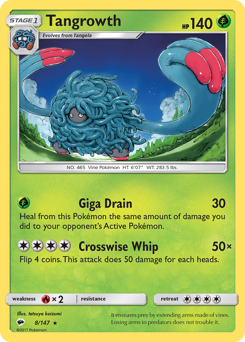 Pokemon Burning Shadows Tangrowth - 8