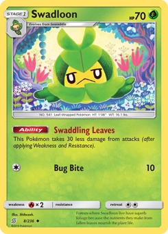 Pokemon Unified Minds Swadloon - 8