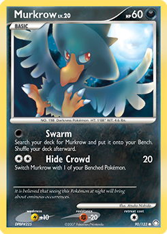 Pokemon Mysterious Treasures Murkrow - 90