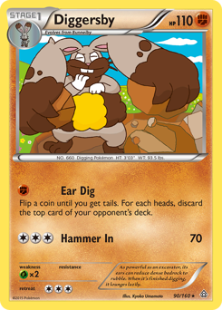 Pokemon Primal Clash Diggersby - 90