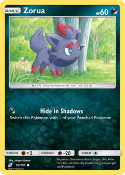 Pokemon Team Up Zorua - 90