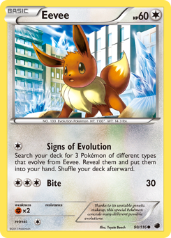 Pokemon Plasma Freeze Eevee - 90