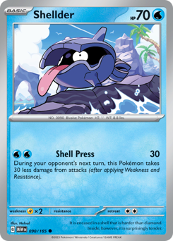 Pokemon 151 Shellder - 90