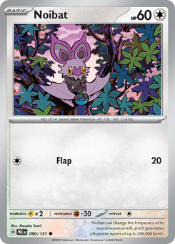 Pokemon Prismatic Evolutions Noibat - 90