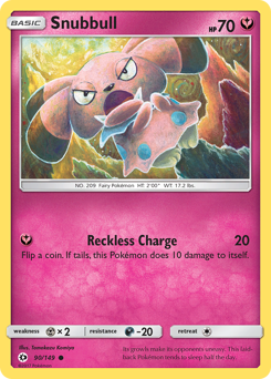 Pokemon Sun & Moon Snubbull - 90