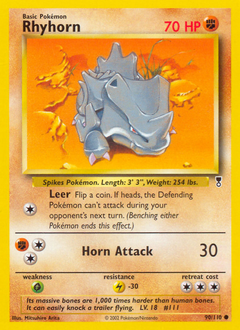 Pokemon Legendary Collection Rhyhorn - 90