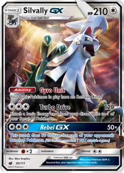 Pokemon Crimson Invasion Silvally-GX - 90