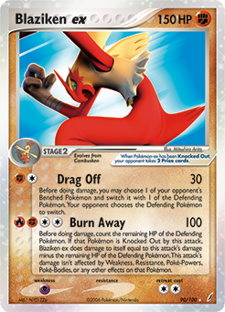 Pokemon Crystal Guardians Blaziken ex - 90