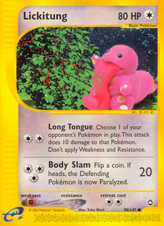 Pokemon Aquapolis Lickitung - 90